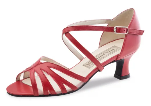 Werner Kern Damen Tanzschuhe Meggy mit 5,5cm Absatz rot Restposten