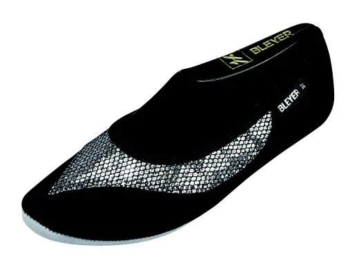 Bleyer Bauchtanzschuhe Gymnastikschuhe 6309 schwarz/silber